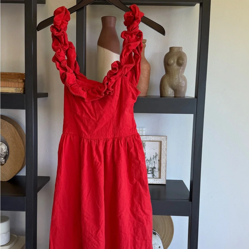 Free People Ruffle It Up Midi Dress